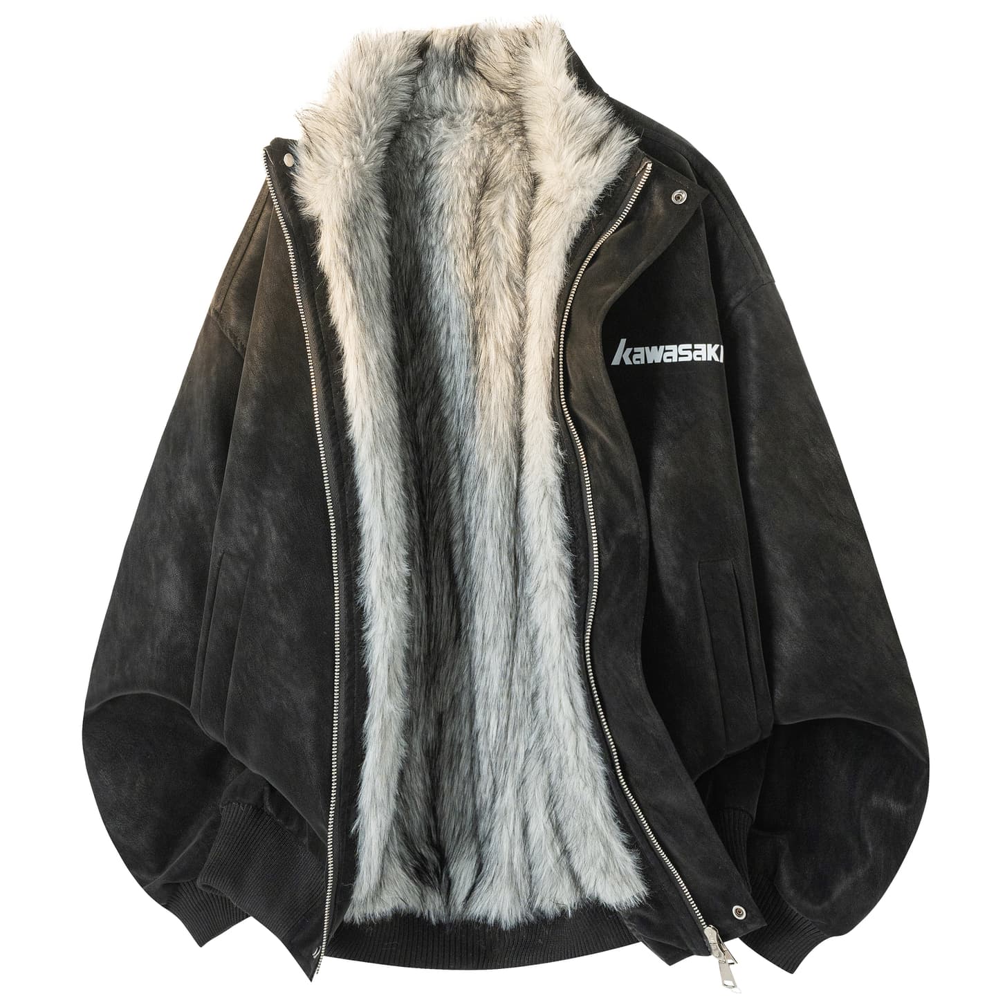 Kawasaki Cleanfit Vintage Litchi Texture Jacket