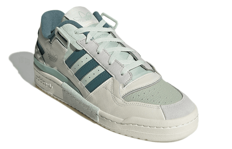adidas Forum Exhibit Low White Brown Green