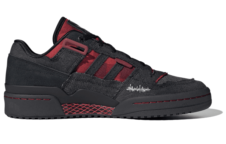 adidas Forum Exhibit Low Black Red