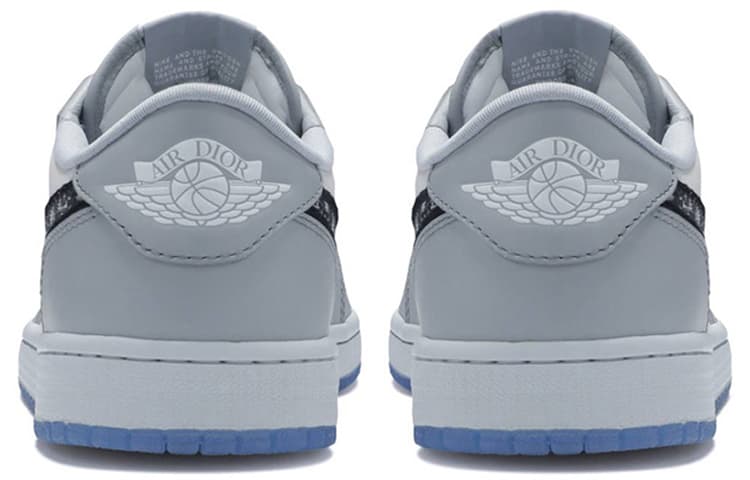 Dior x Air Jordan 1 Low White Grey