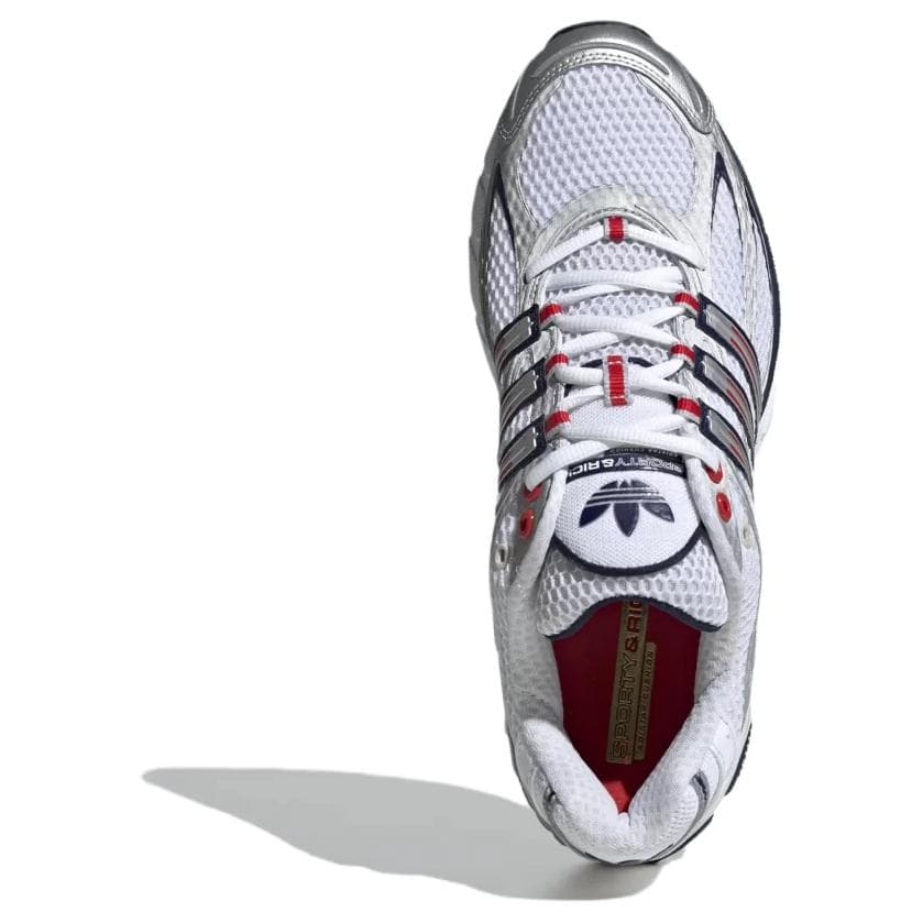 SPORTY & RICH x adidas Adistar CS Silver