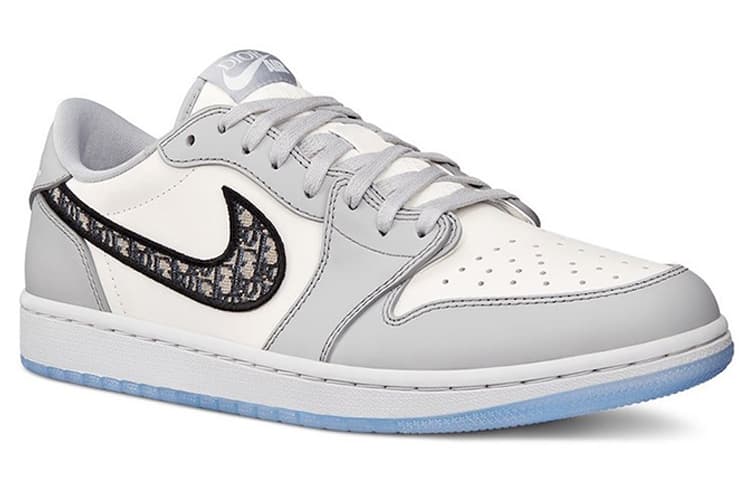 Dior x Air Jordan 1 Low White Grey