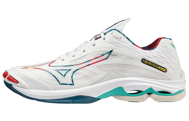 Mizuno Wave Lightning Z7 White Red Green