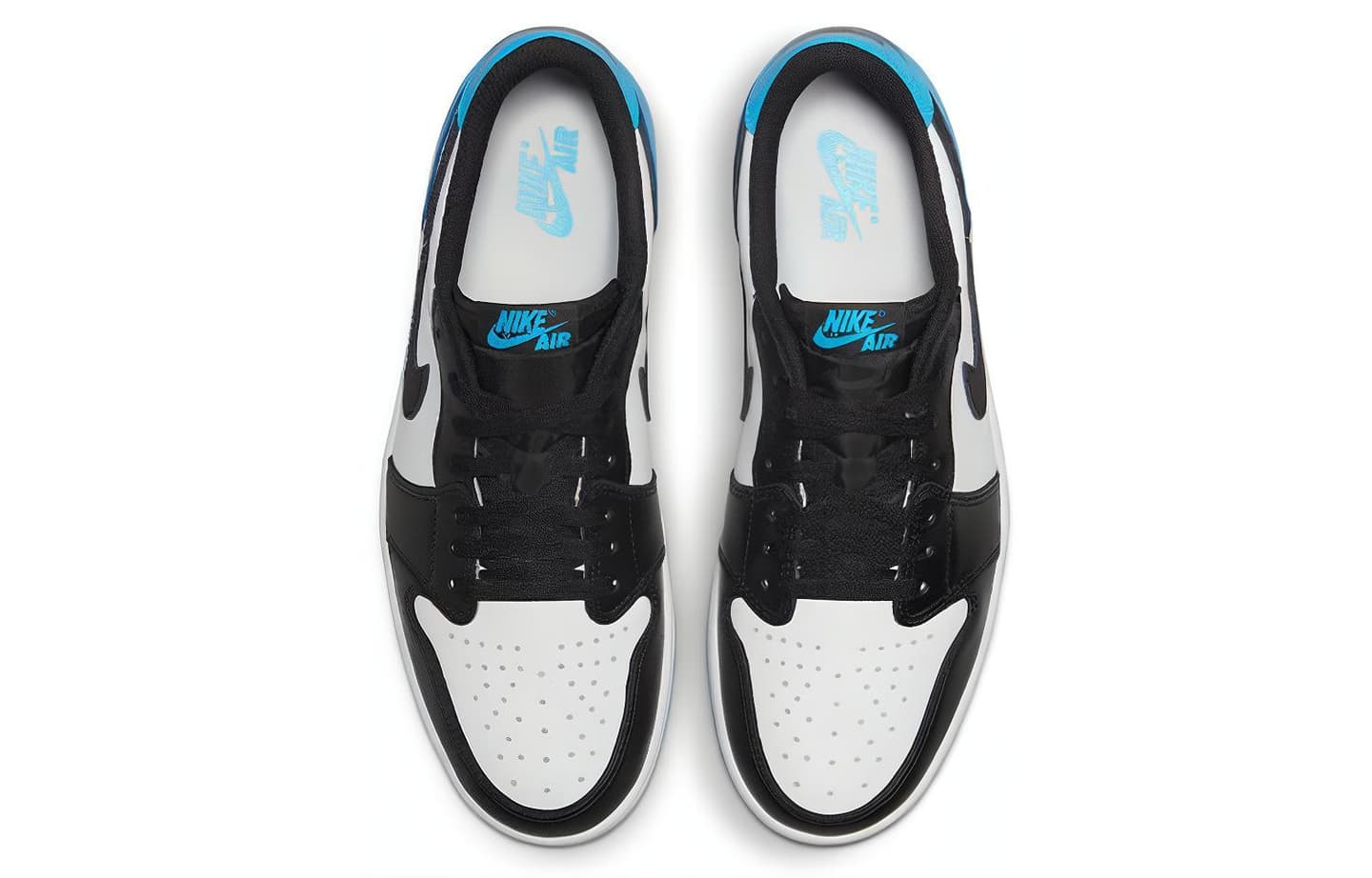 Jordan Air Jordan 1 Low "Black and Dark Powder Blue"