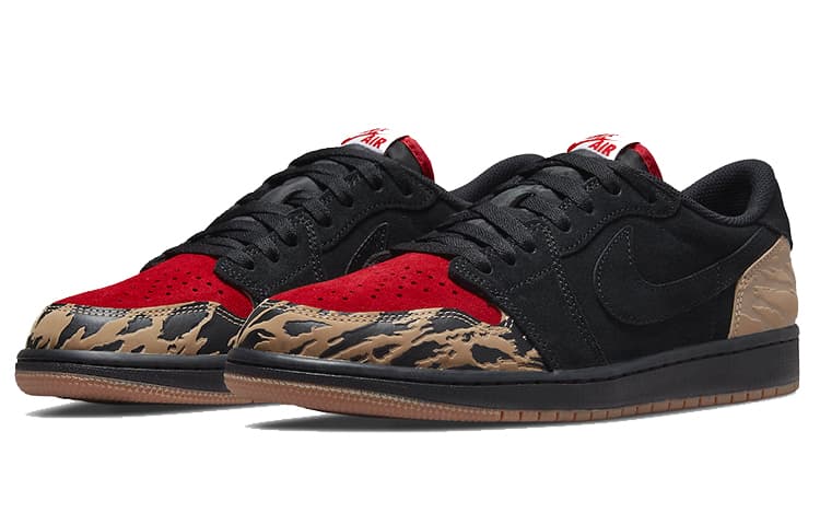 SoleFly x Air Jordan 1 Low OG "Black and Sport Red"