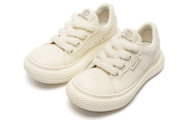 OLD ORDER Low Canvas Sneakers White