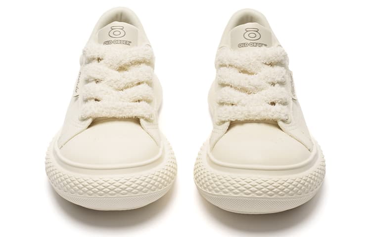OLD ORDER Low Canvas Sneakers White