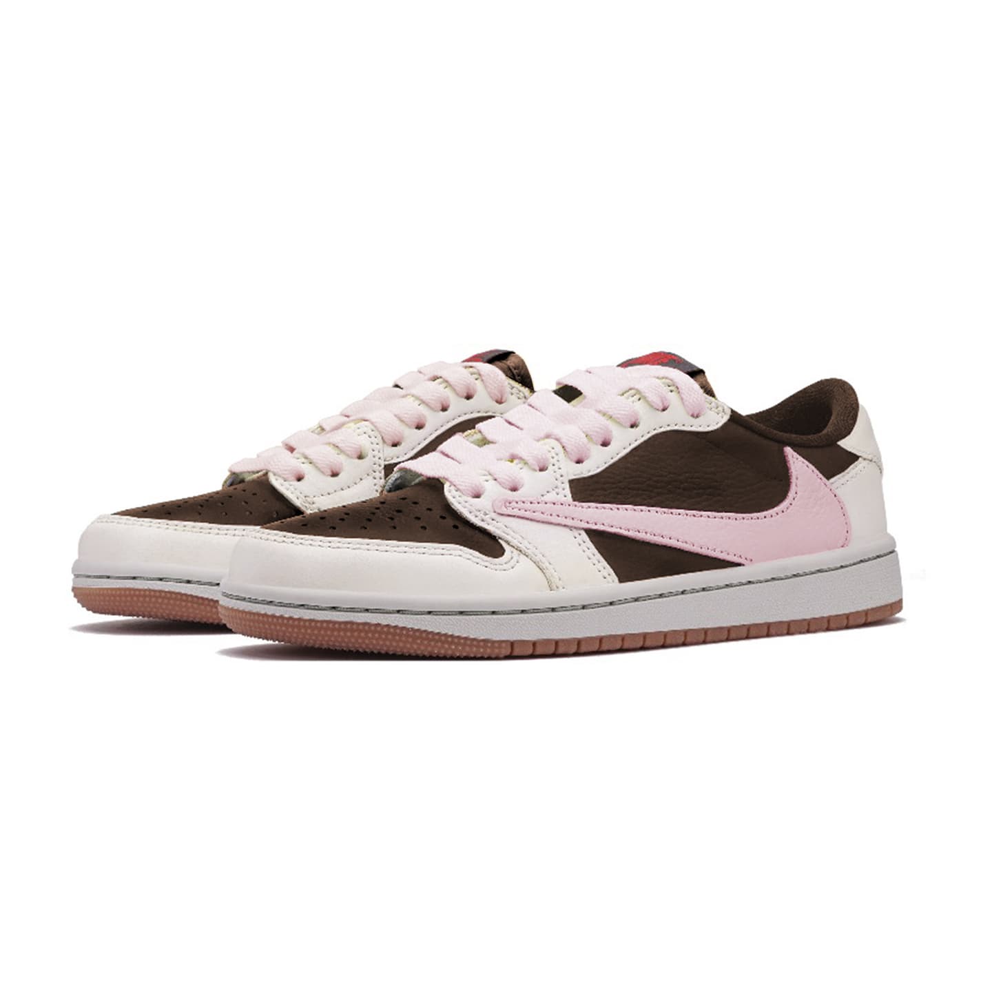 Travis Scott x Air Jordan 1 Low "Brown Pink"