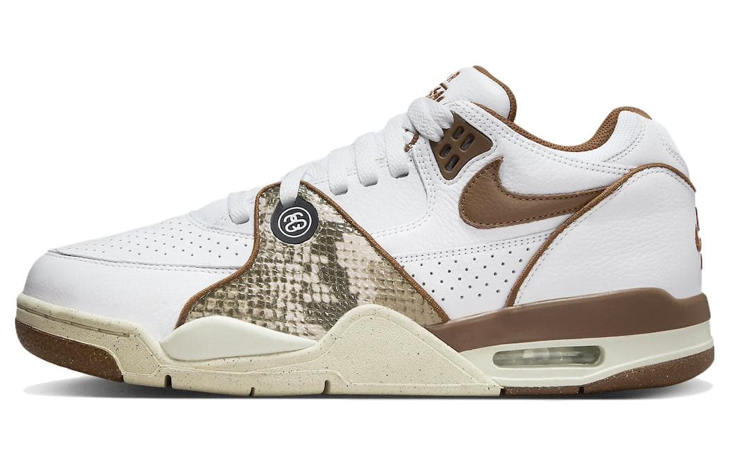Stussy x Nike Air Flight 89 "White and Pecan"
