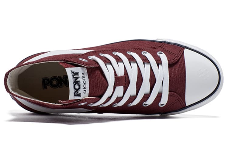 Pony Shooter High Top Burgundy
