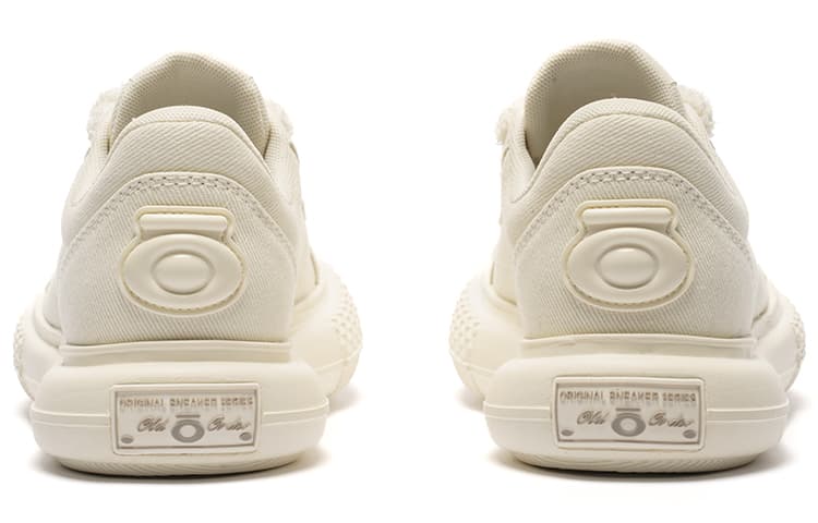 OLD ORDER Low Canvas Sneakers White