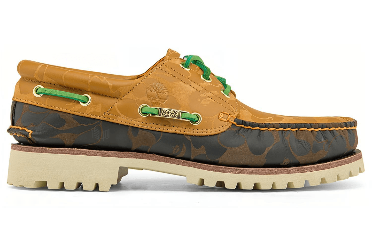 Bape x Timberland Brown Low Casual Shoes