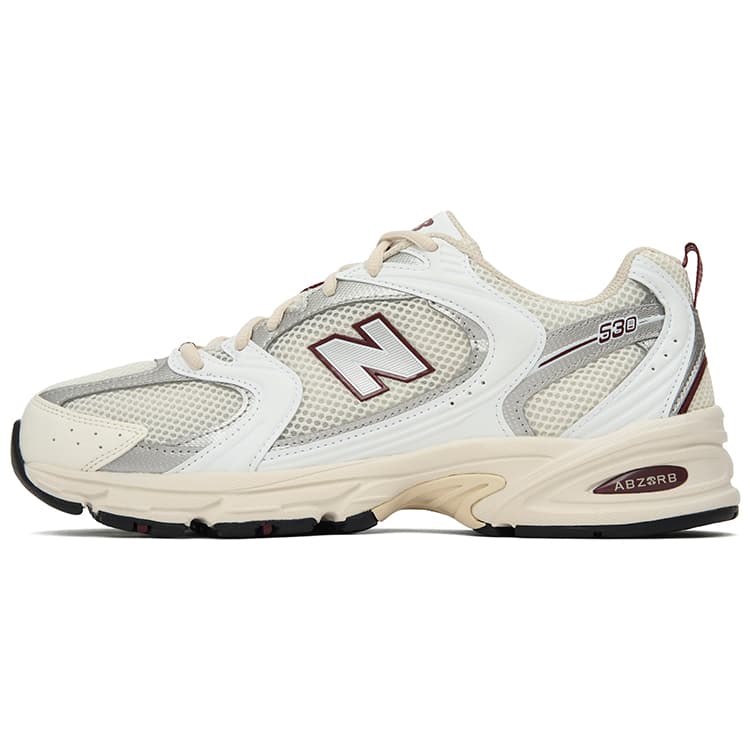 New Balance 530 White Silver Red