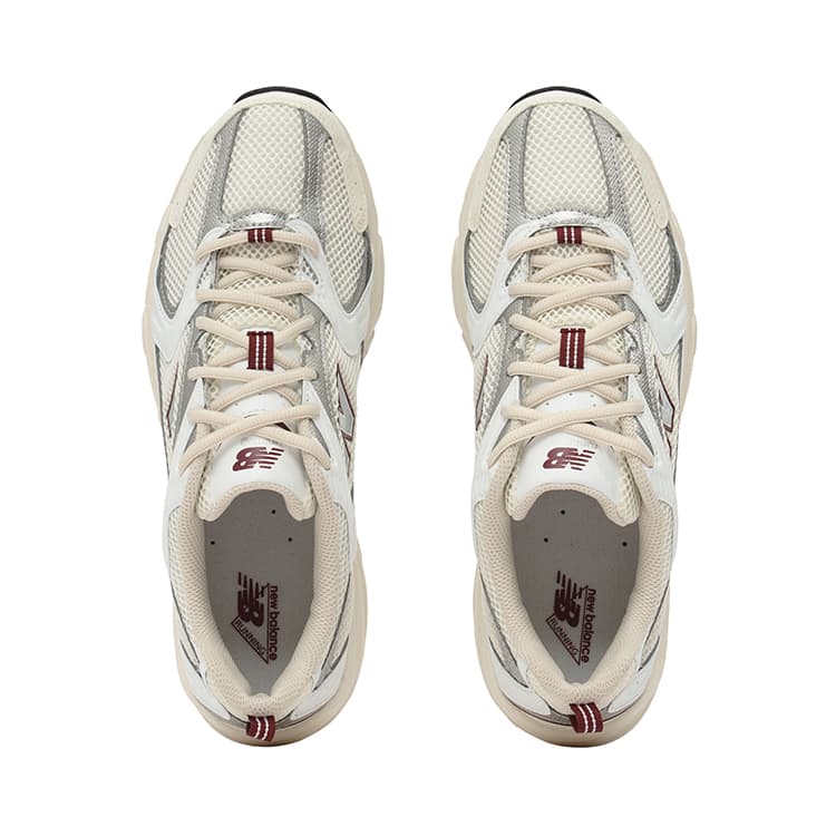 New Balance 530 White Silver Red