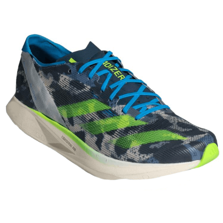 adidas Adizero Takumi Sen 10 White Blue Yellow