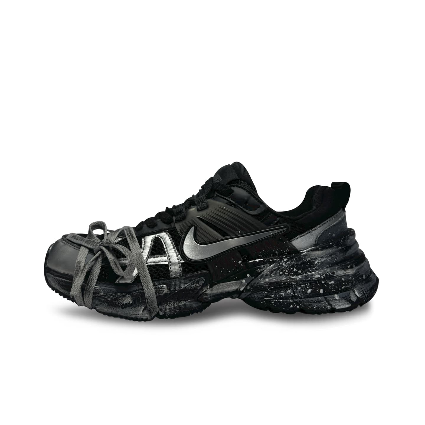 Nike V2K Run Black Silver