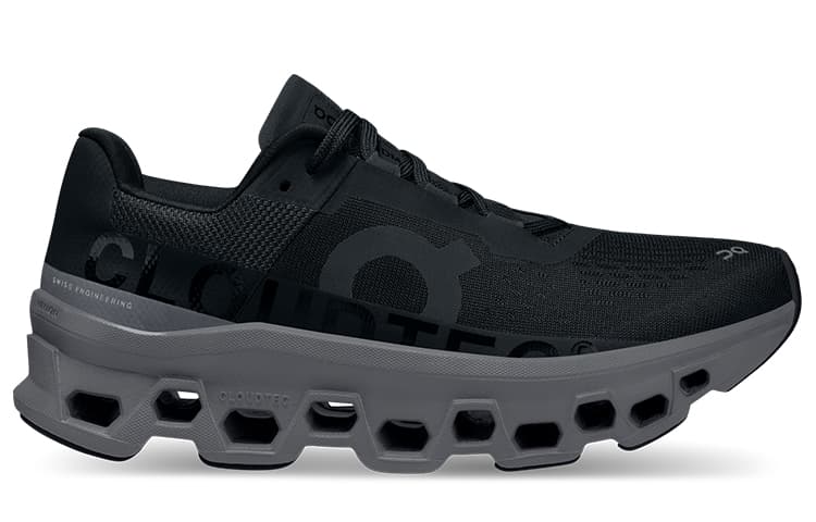 On Cloudmonster Black Grey