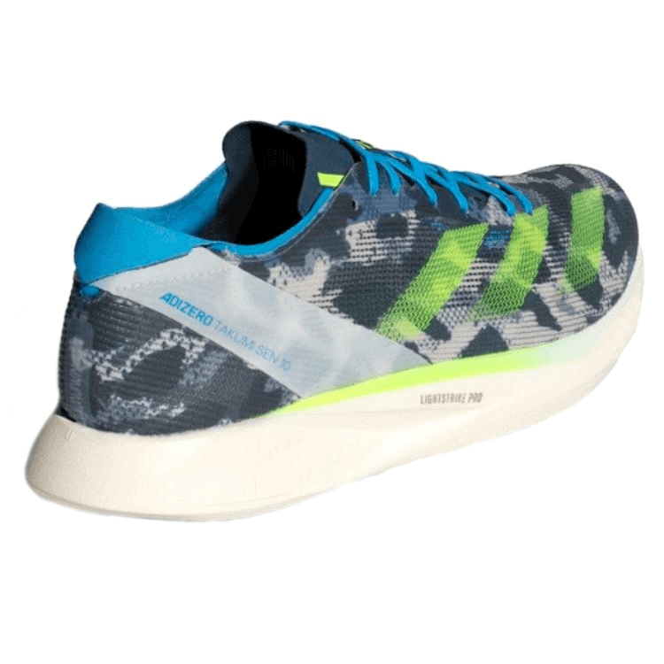 adidas Adizero Takumi Sen 10 White Blue Yellow