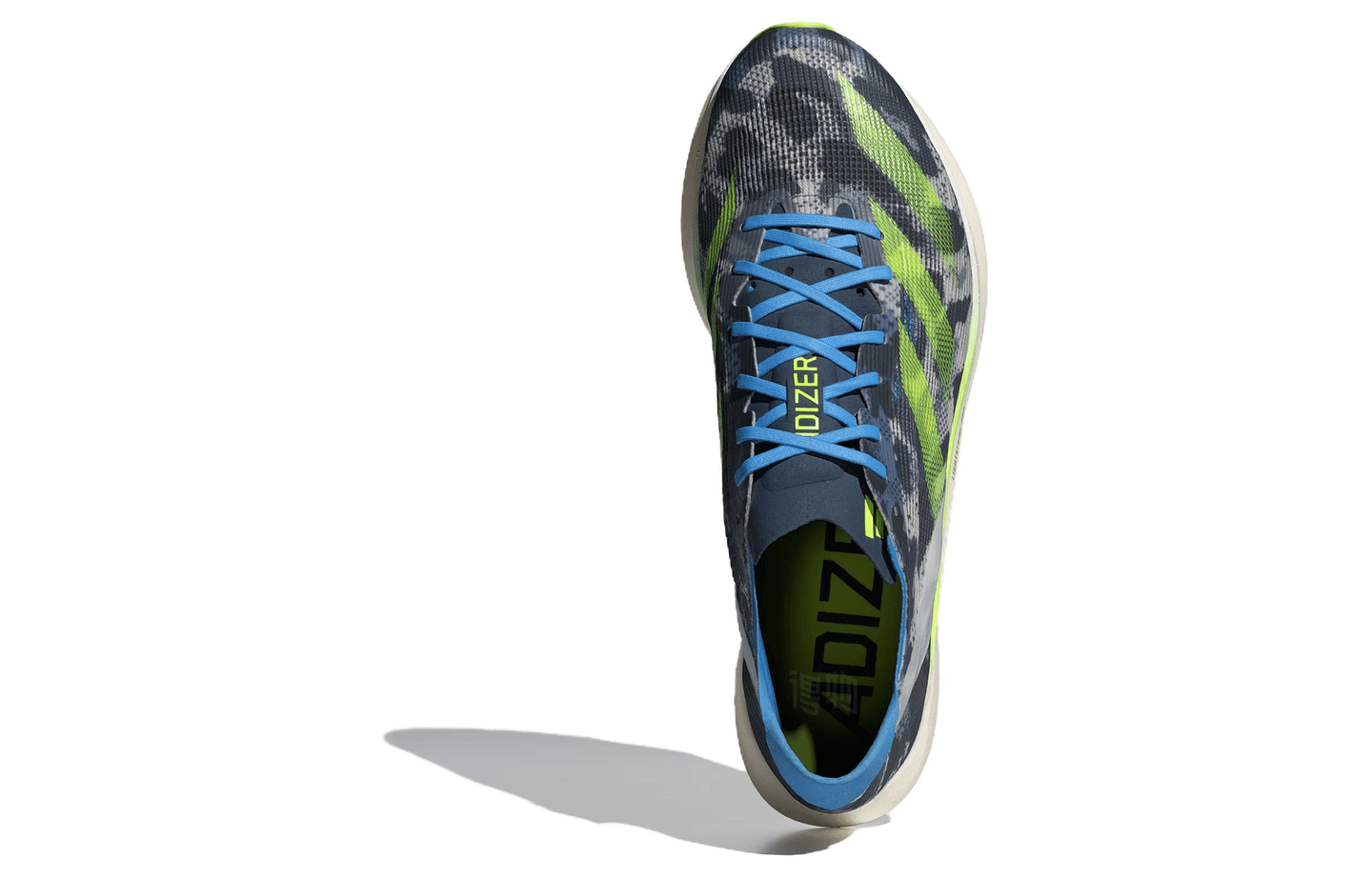 adidas Adizero Takumi Sen 10 White Blue Yellow
