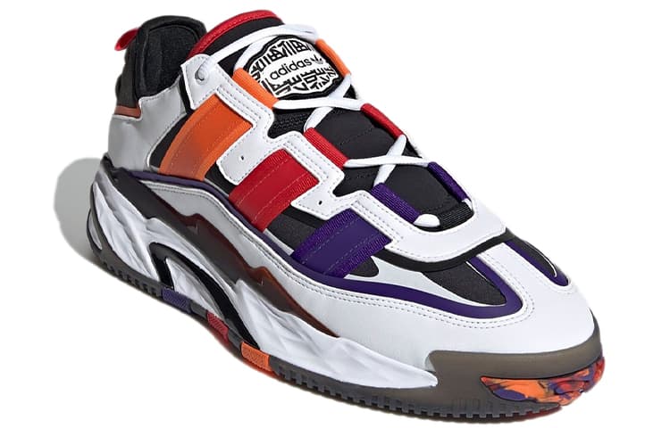 adidas Niteball White Purple Orange
