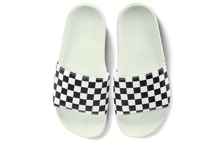 Vans Slide-On White Black Checkerboard