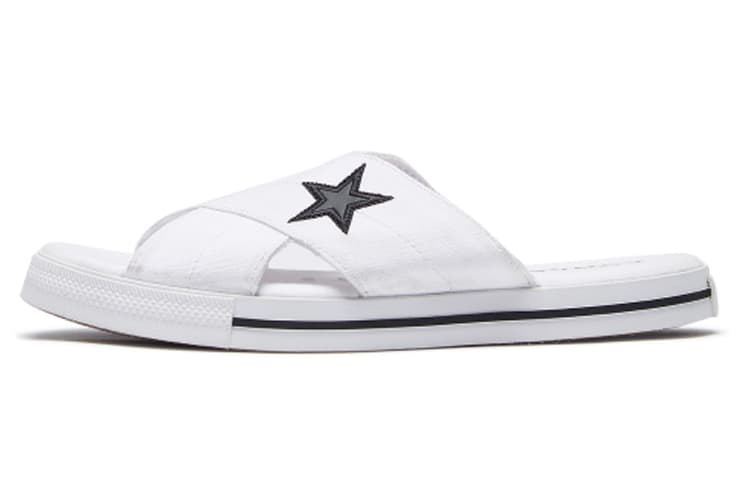 Converse One Star Slide White Black