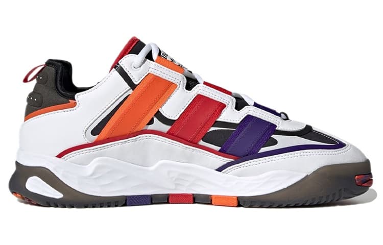 adidas Niteball White Purple Orange