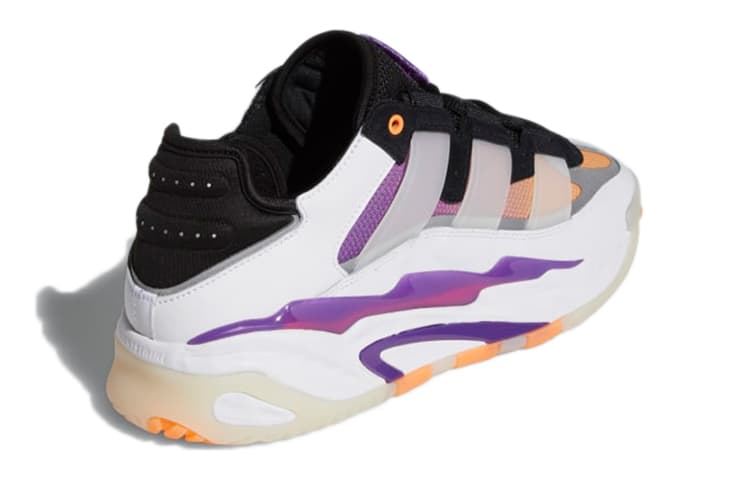 adidas Niteball White Black Purple