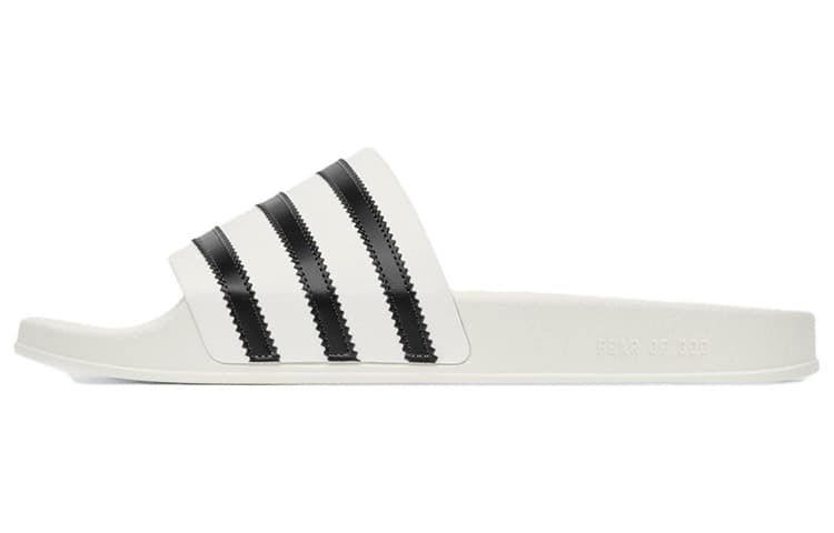 Fear of God x adidas Originals Slide White Black