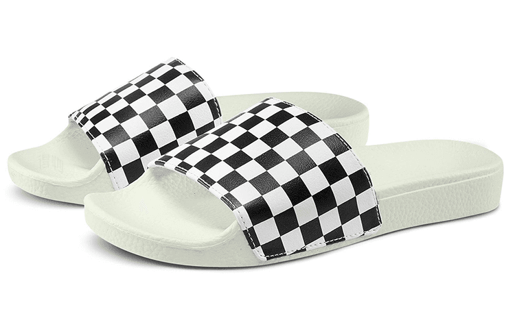 Vans Slide-On White Black Checkerboard
