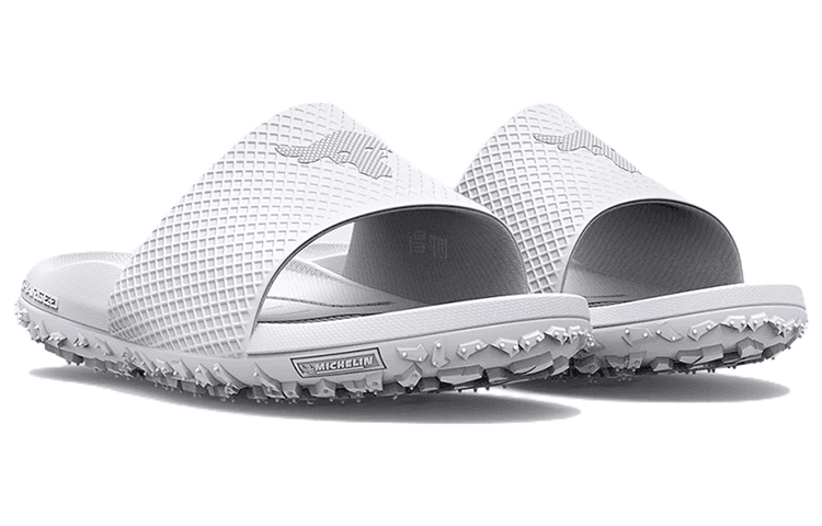 Under Armour Project Rock Slides White