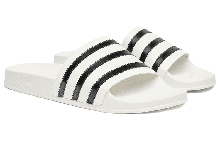 Fear of God x adidas Originals Slide White Black