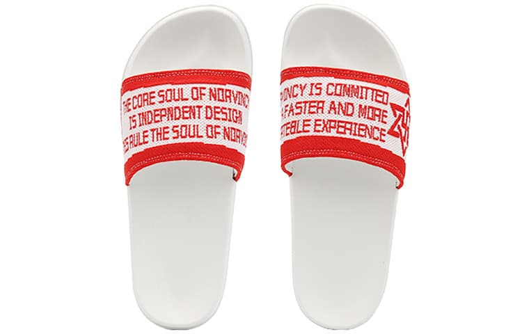 NORVINCY Woven Breathable Slippers Red