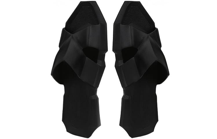 NORVINCY Fashion Platform Slides Black