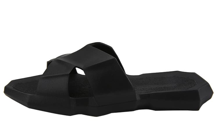 NORVINCY Fashion Platform Slides Black