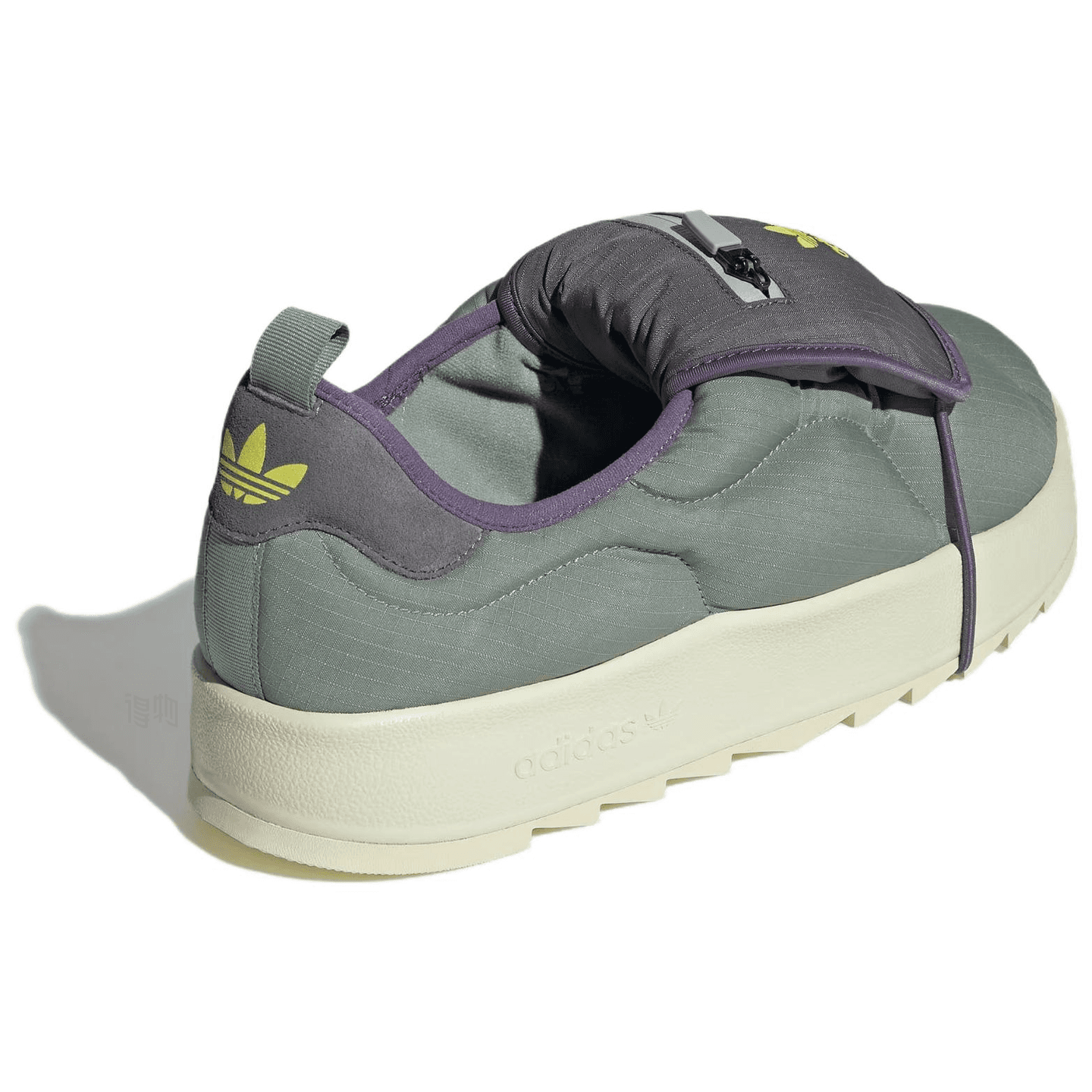 adidas Puffylette Green Grey