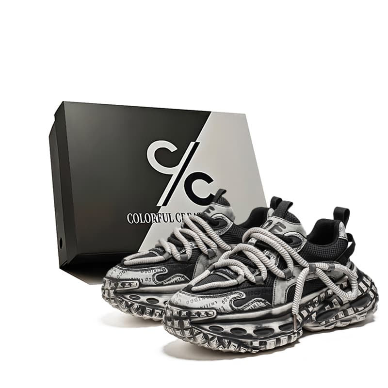 Colorful Creations Classic Paris Vintage Dad Sneakers