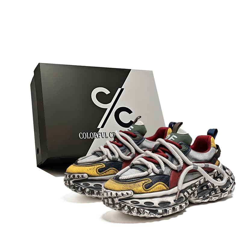Colorful Creations Classic Paris Vintage Dad Sneakers