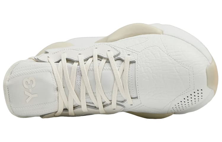 Y-3 White Leather Sneakers