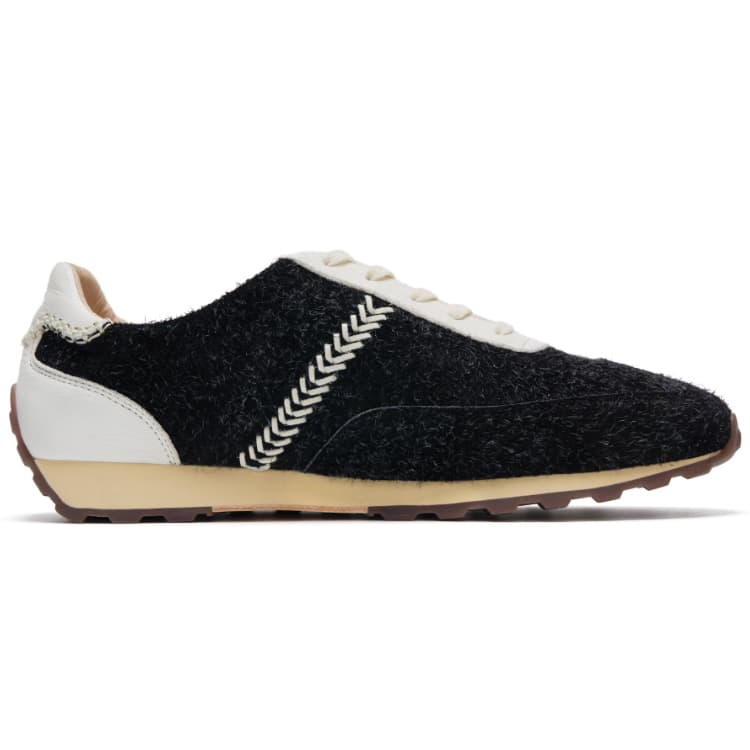 Foot Industry Mid-Top Retro Running Shoes Charcoal Grey
