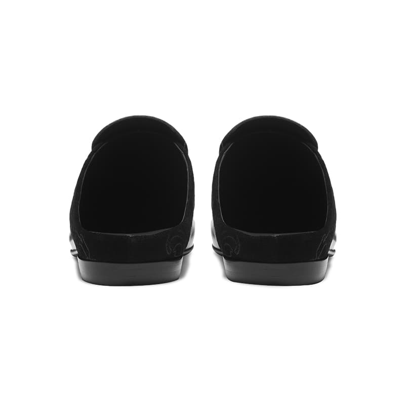Terra Incognita Rose Embroidered Chelsea Slides