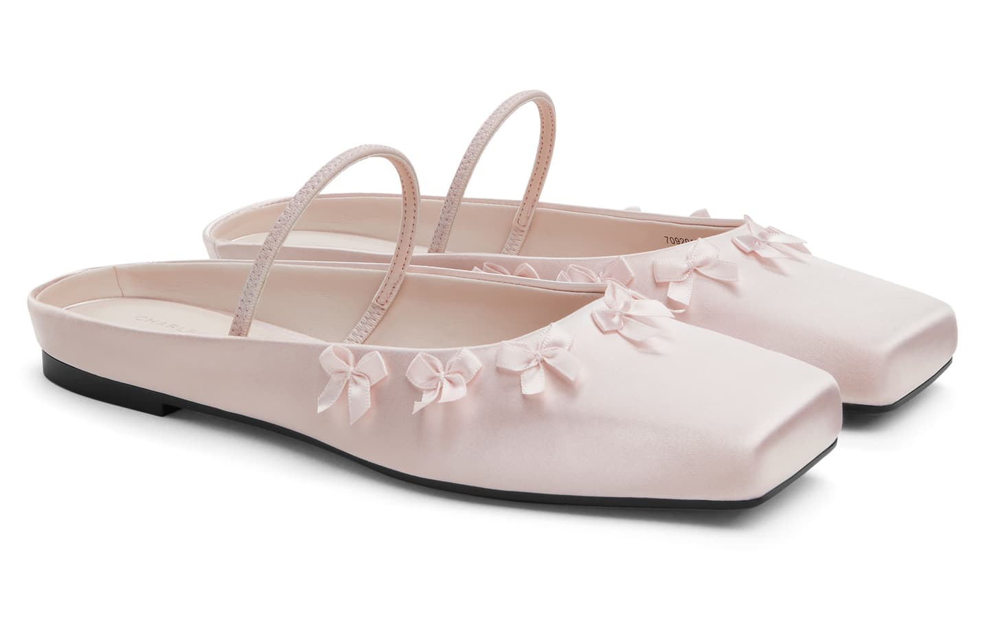 Charles & Keith Ballet Mules Light Red