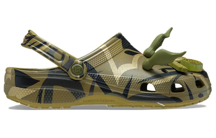 CLOT x Crocs EVA Military Green