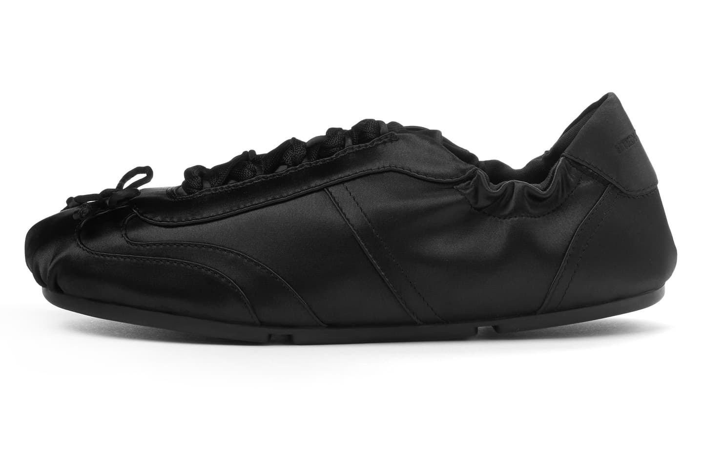 CHARLES&KEITH Black Textured Ballet Flats