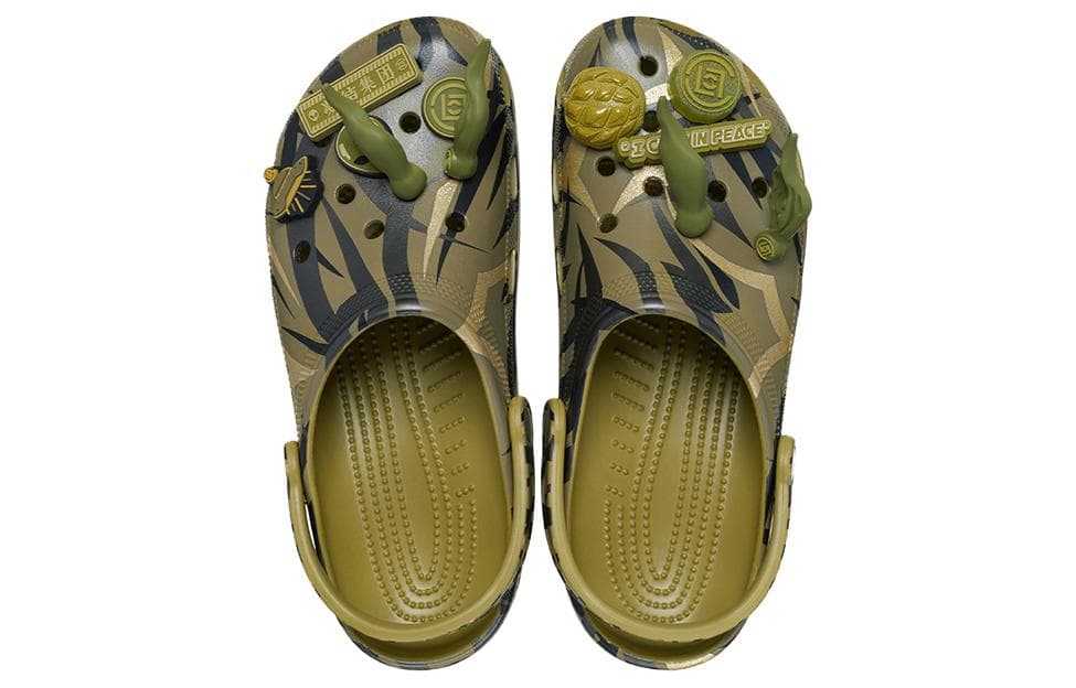 CLOT x Crocs EVA Military Green