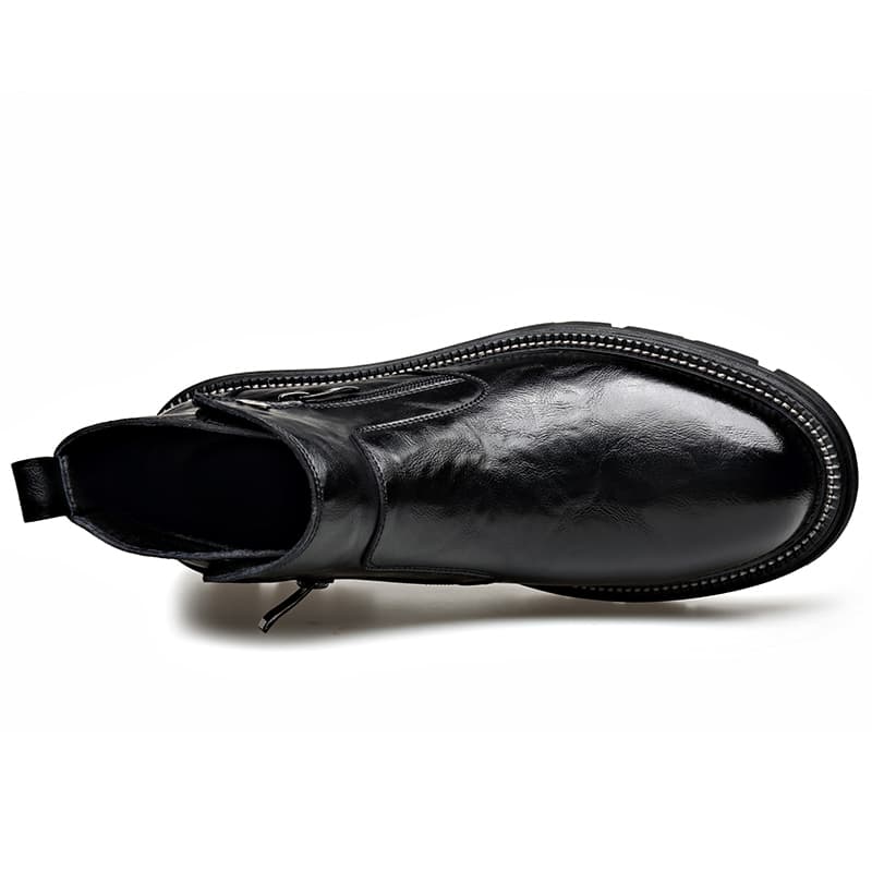 LUOMAIKE Casual Fleece Ankle Boots Men