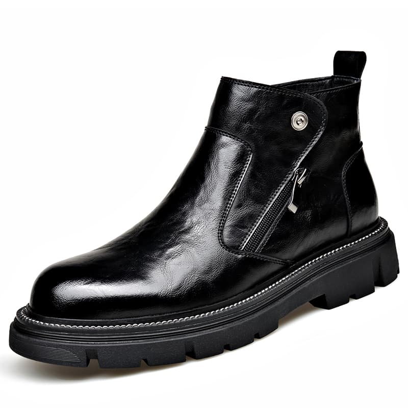 LUOMAIKE Casual Fleece Ankle Boots Men