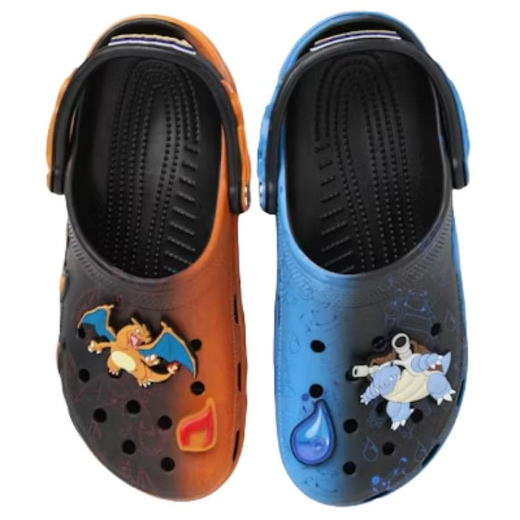 Crocs Classic Clog Pokémon Charizard vs. Blastoise Black