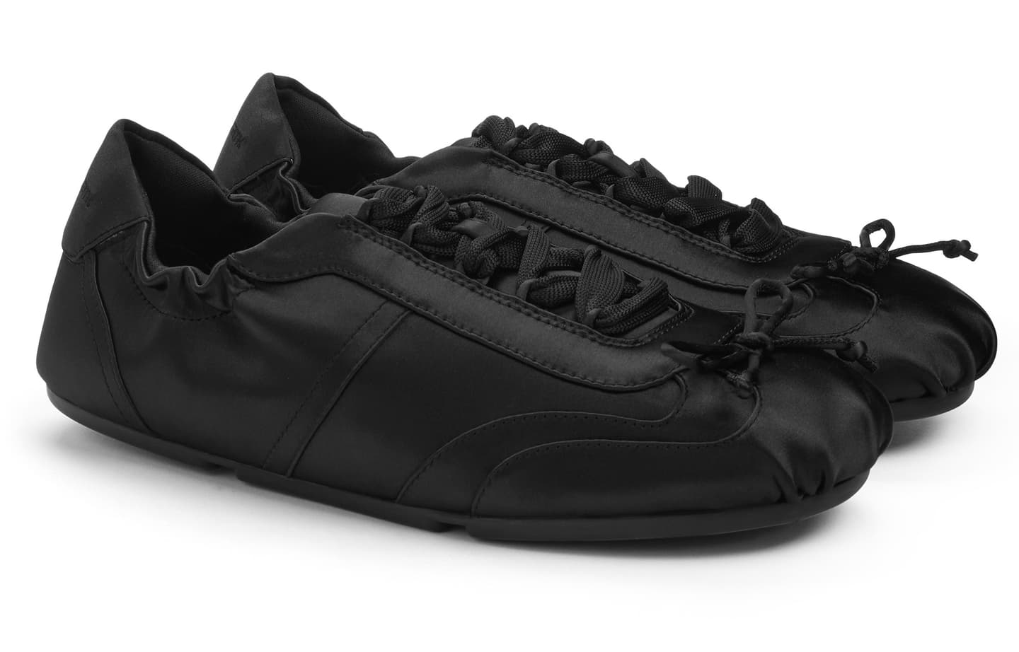 CHARLES&KEITH Black Textured Ballet Flats