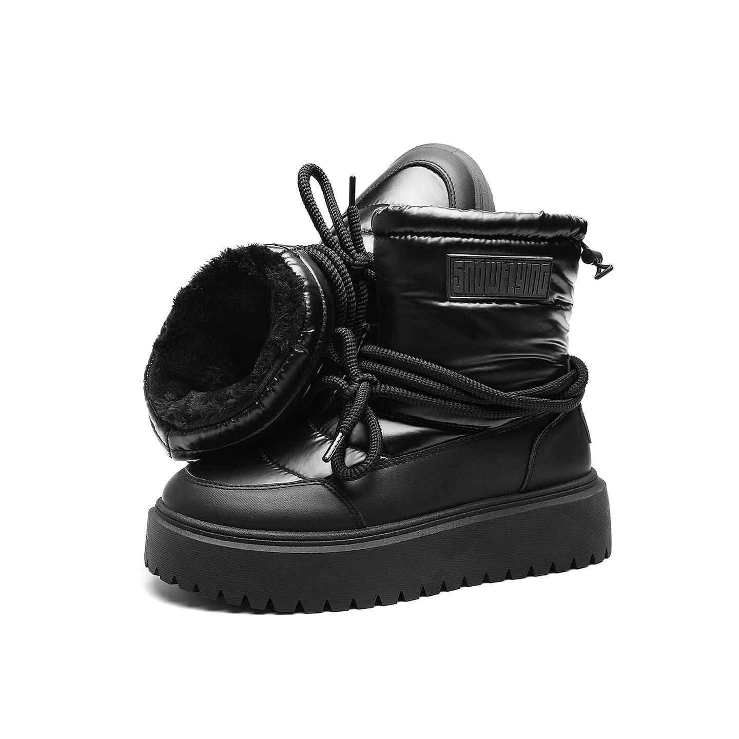 SNOW FLYING Winter Boots Black